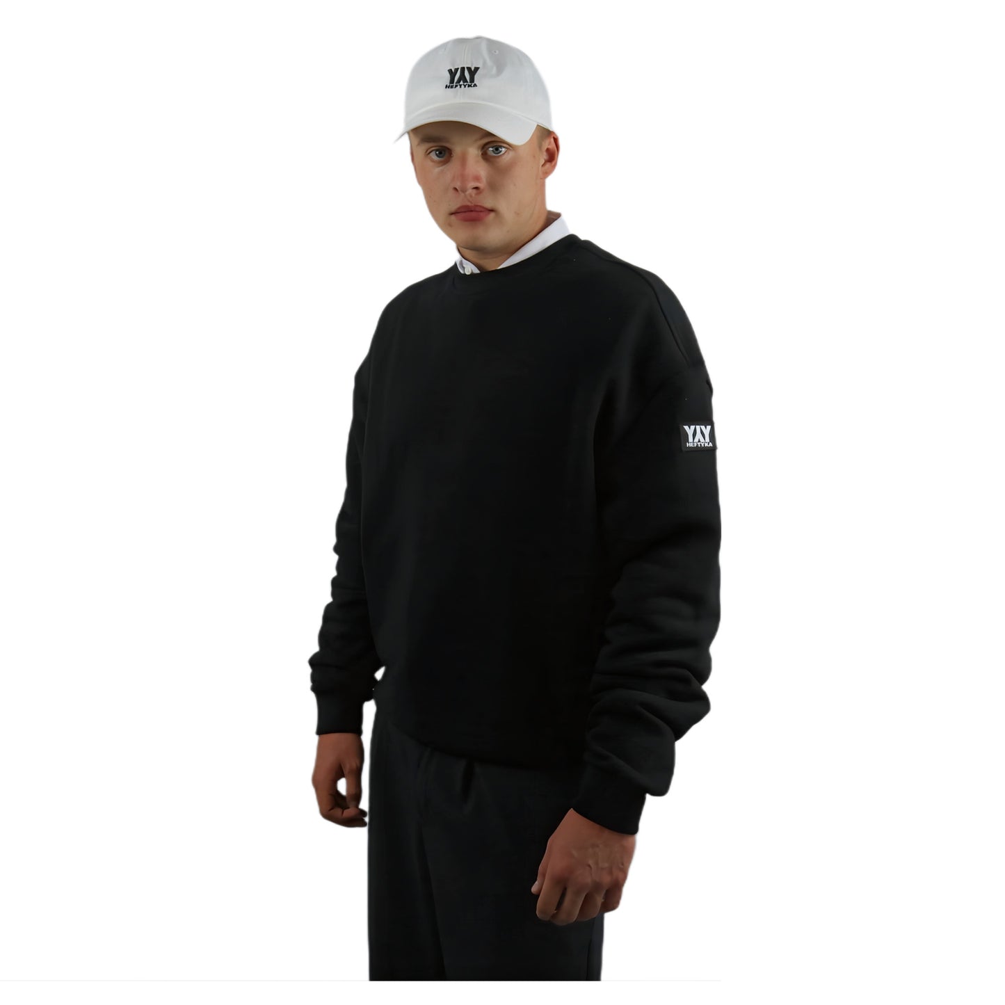 CREW NECK HEAVY BLACK