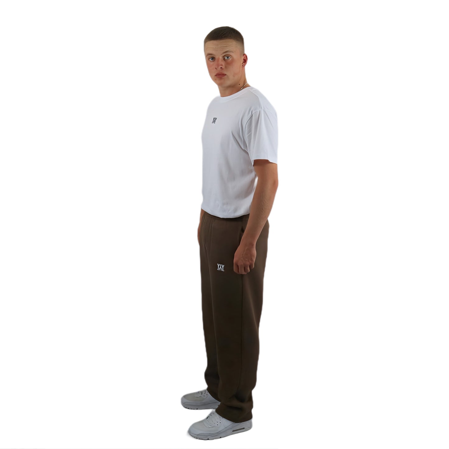 OPEN LEG JOGGER CHOCOLATE BROWN