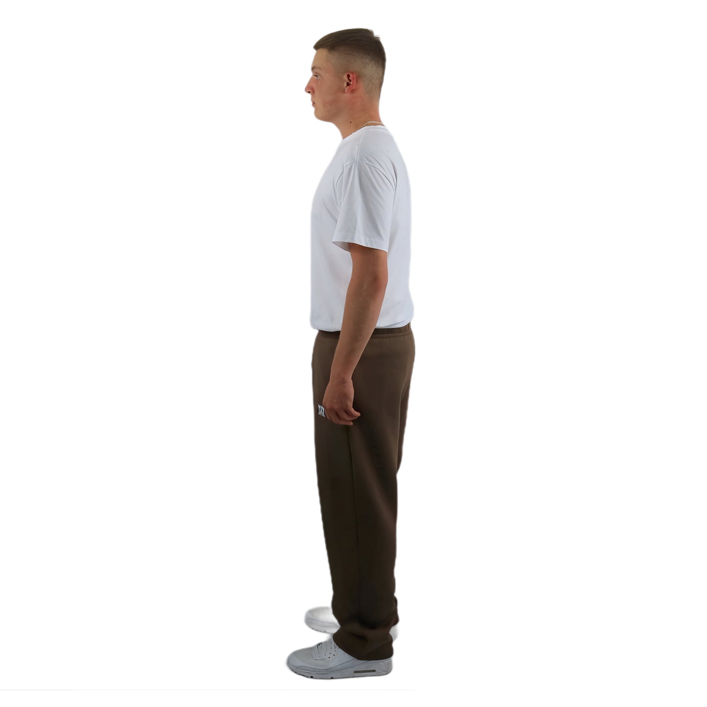 OPEN LEG JOGGER CHOCOLATE BROWN