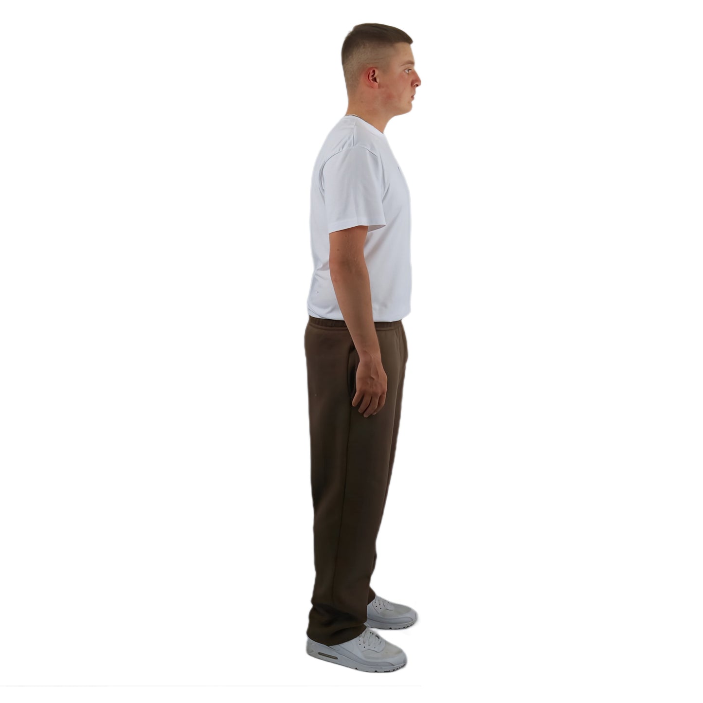 OPEN LEG JOGGER CHOCOLATE BROWN