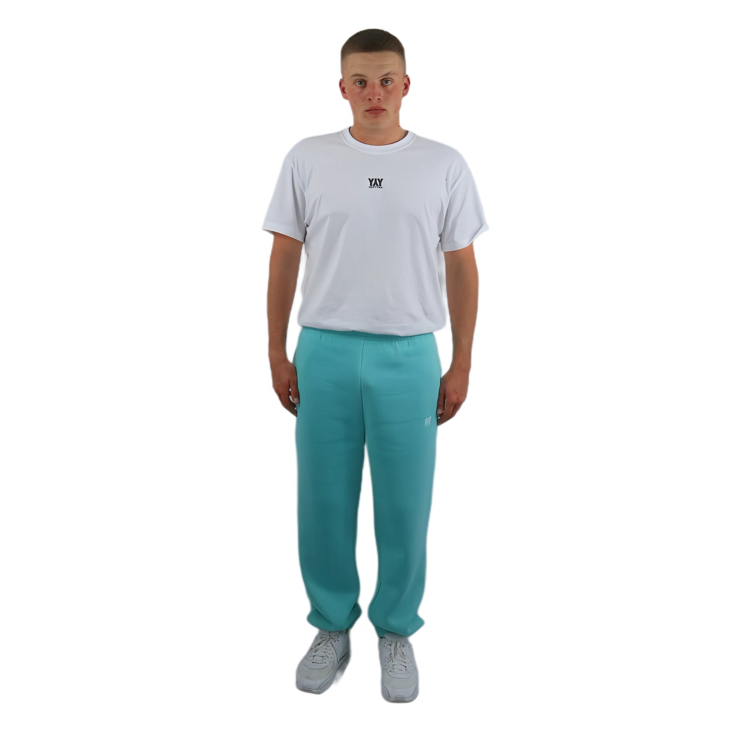 CUFF JOGGER WATER BLUE