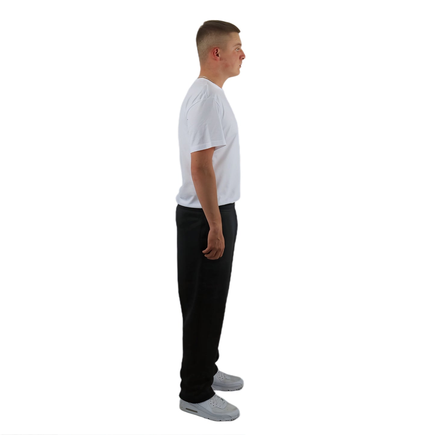 OPEN LEG JOGGER BLACK