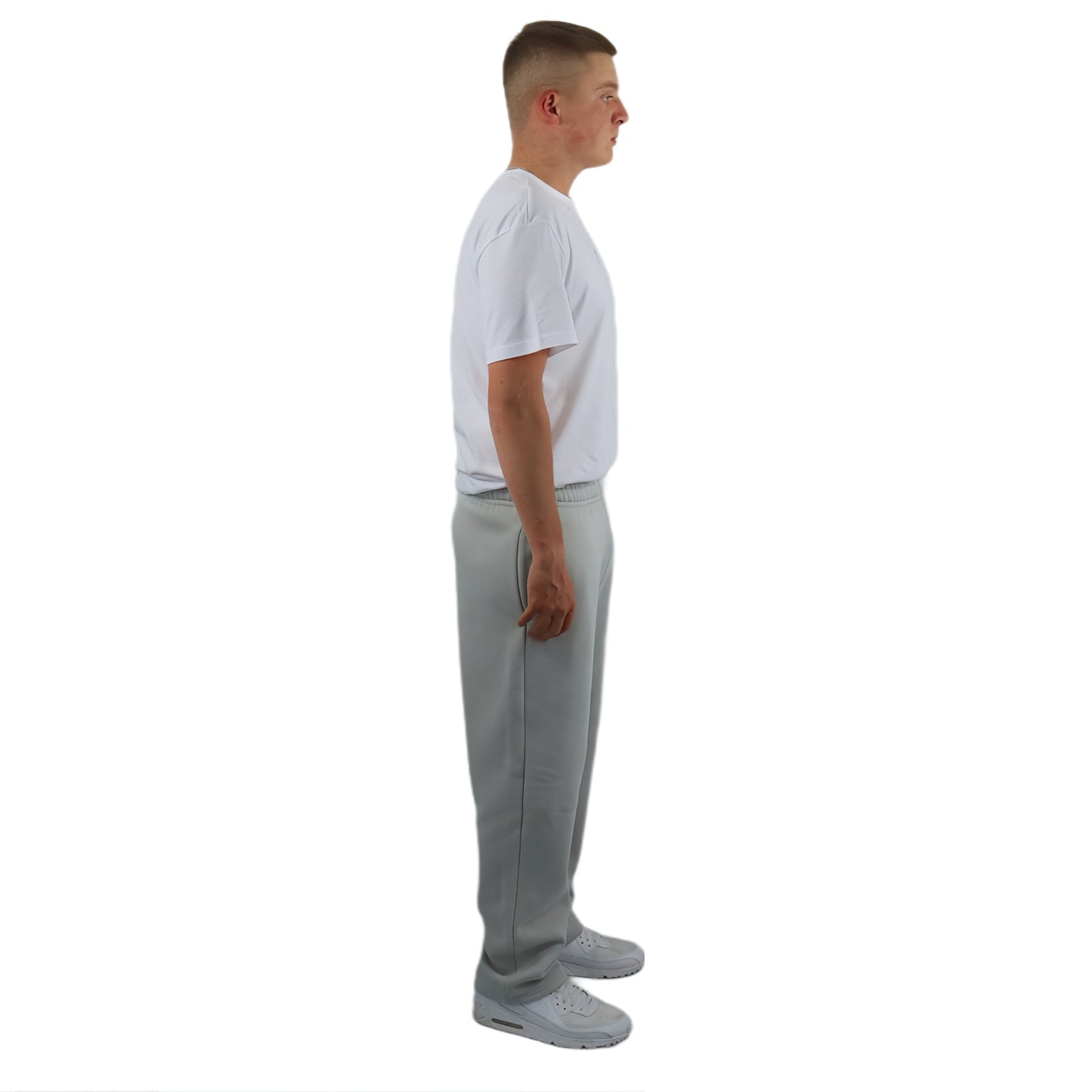 OPEN LEG JOGGER LIGHT GREY