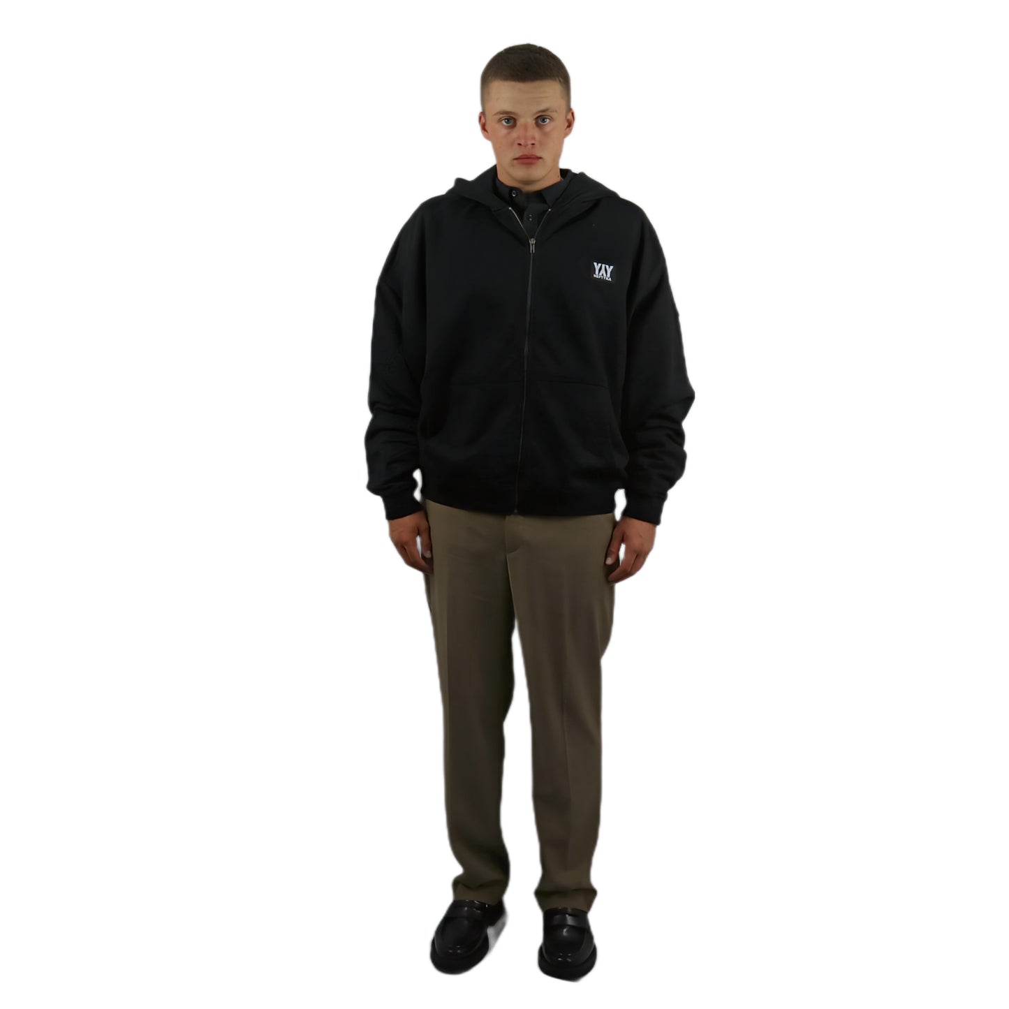 ZIP HOODIE HEAVY BLACK