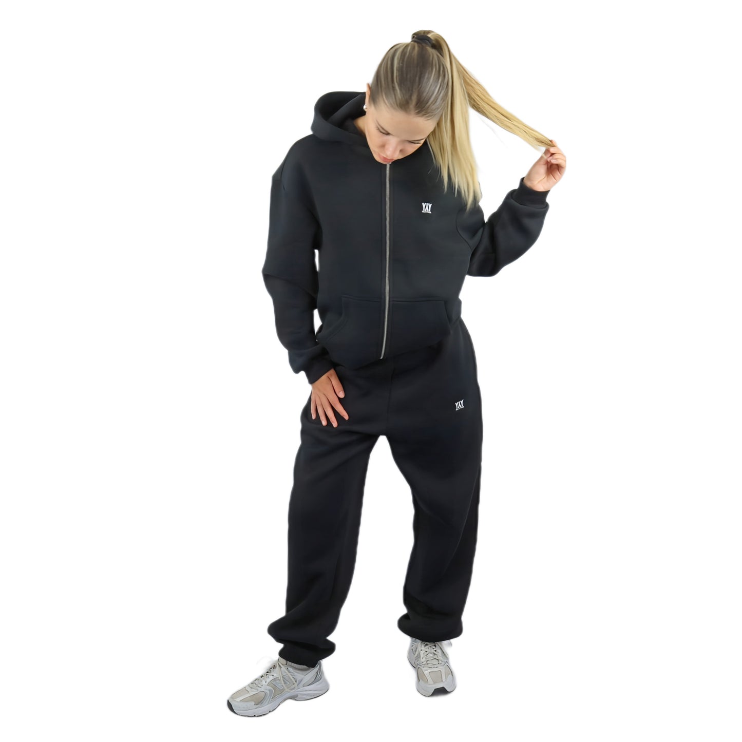 ZIP- HOODIE BLACK