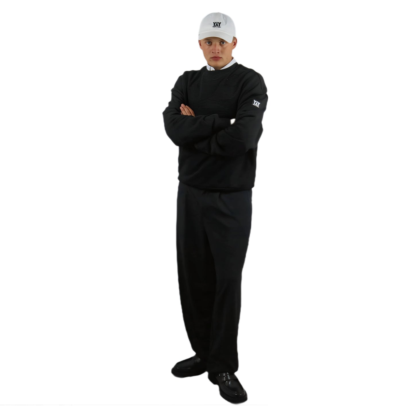 CREW NECK HEAVY BLACK