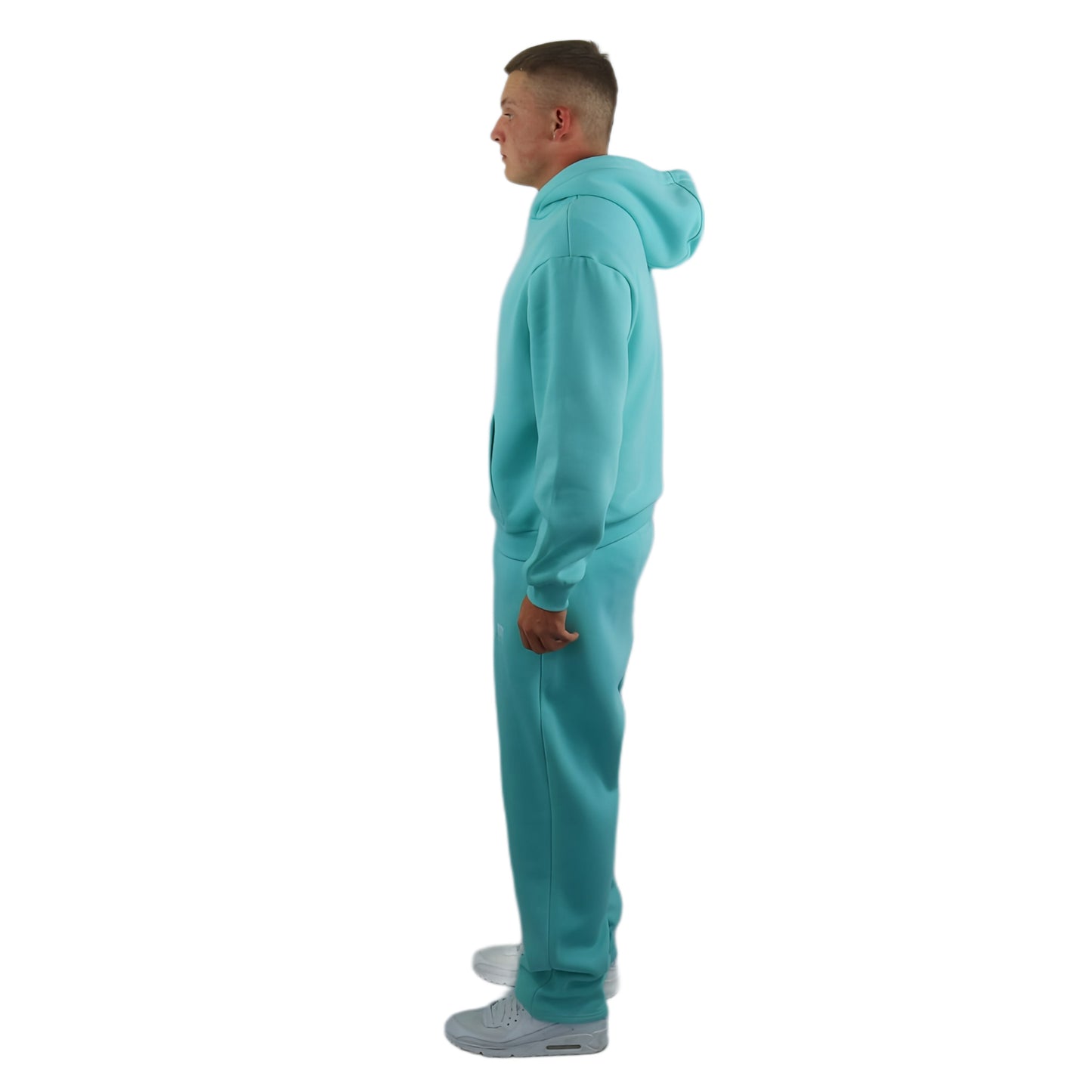 OPEN LEG JOGGER WATER BLUE