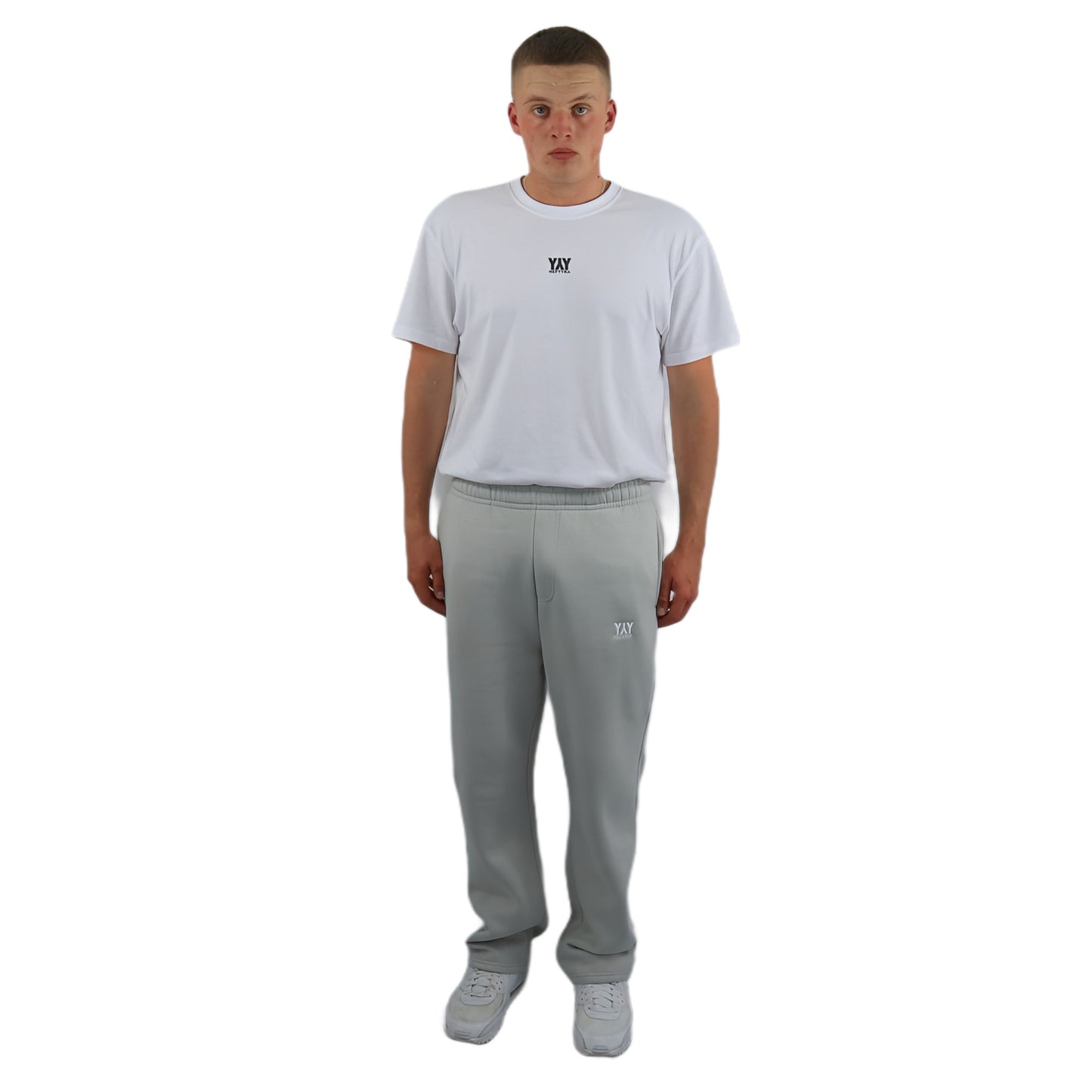 OPEN LEG JOGGER LIGHT GREY