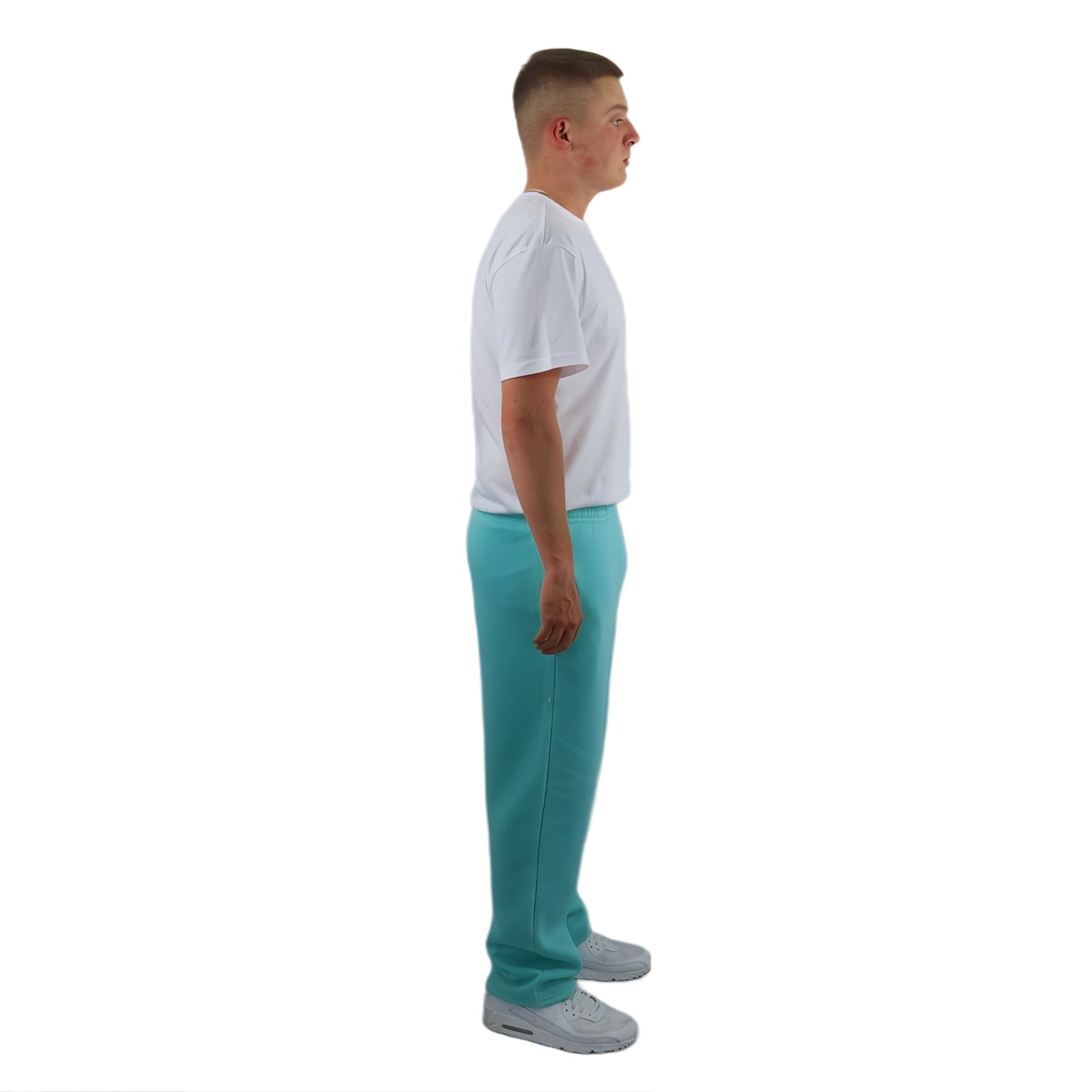 OPEN LEG JOGGER WATER BLUE