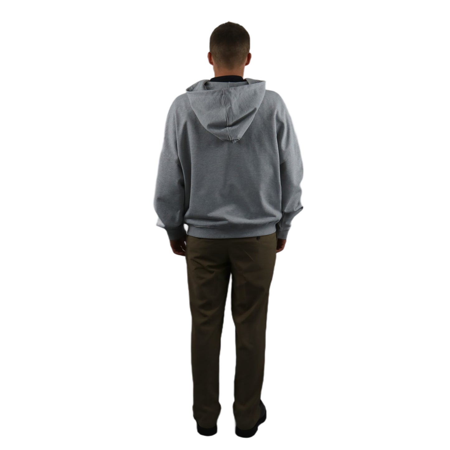 ZIP HOODIE HEAVY HEATHER GREY