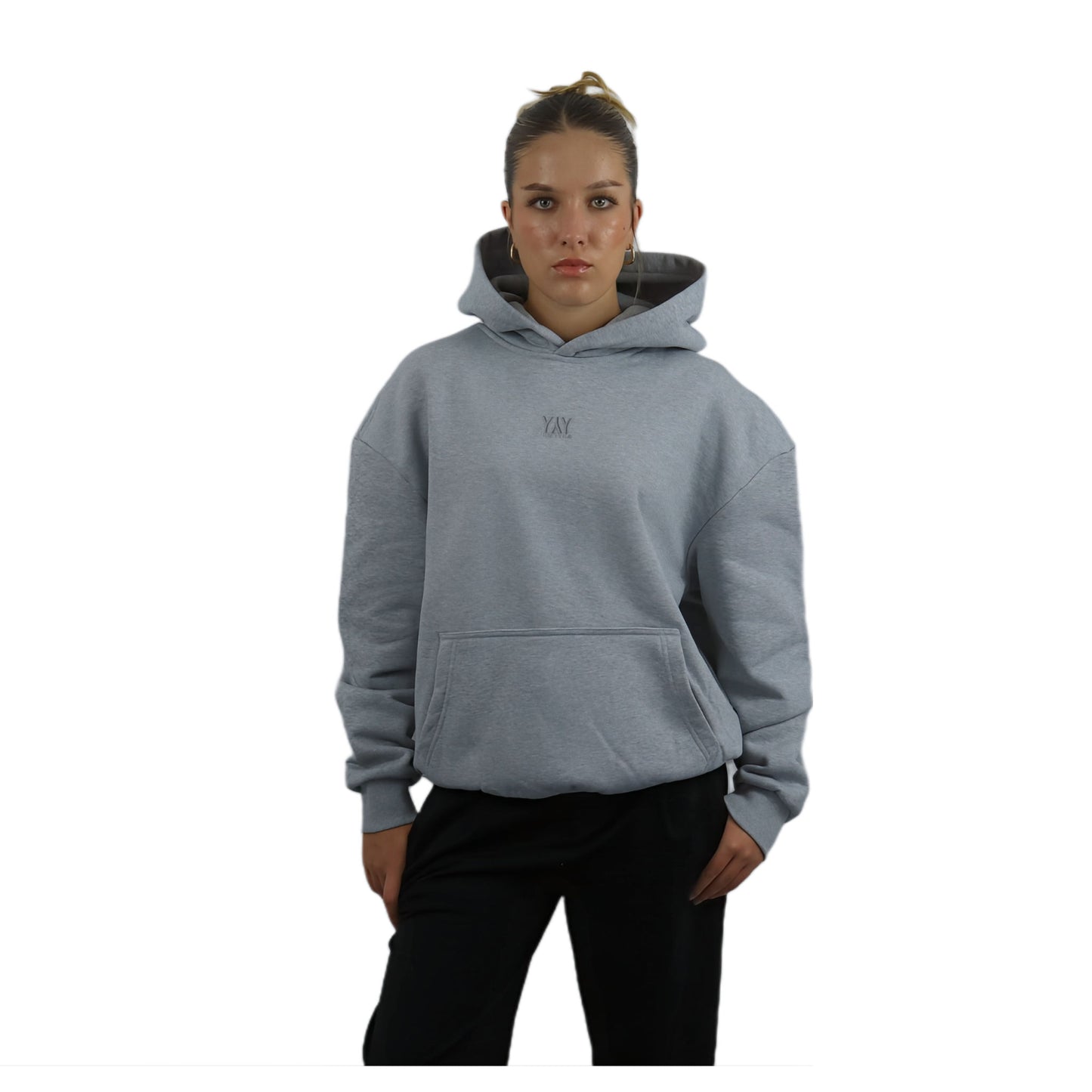 HOODIE X-TRA HEAVY HEATHER GREY