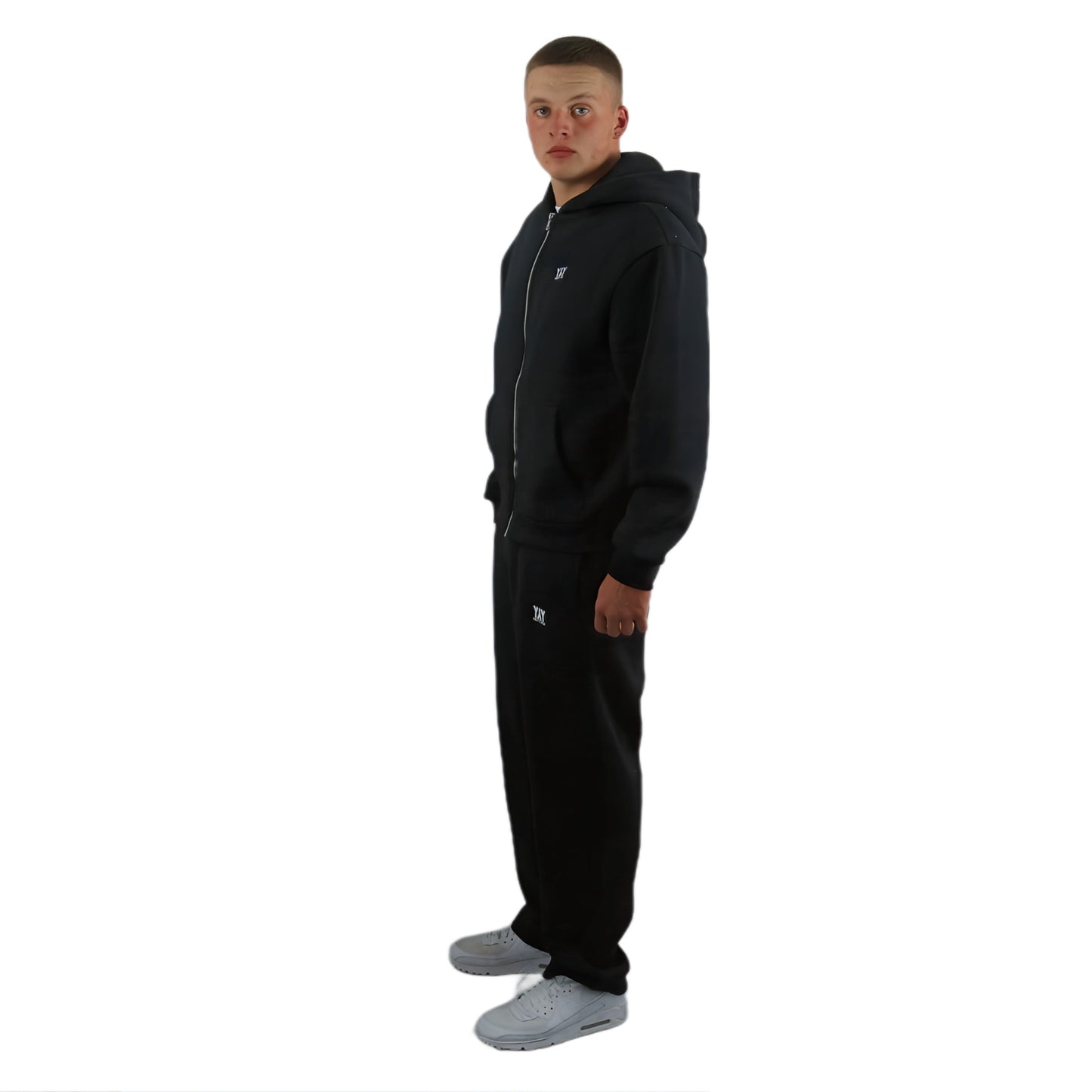OPEN LEG JOGGER BLACK