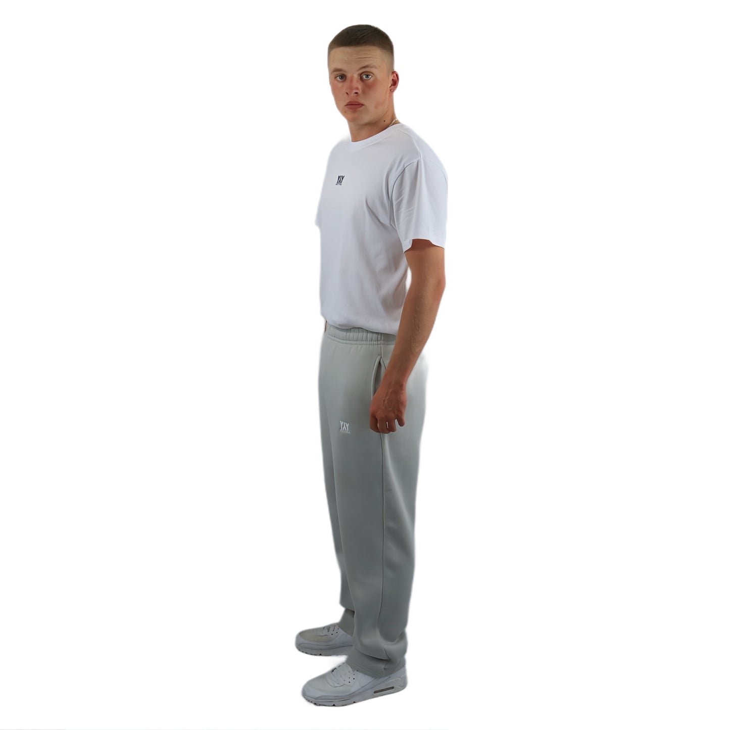 OPEN LEG JOGGER LIGHT GREY