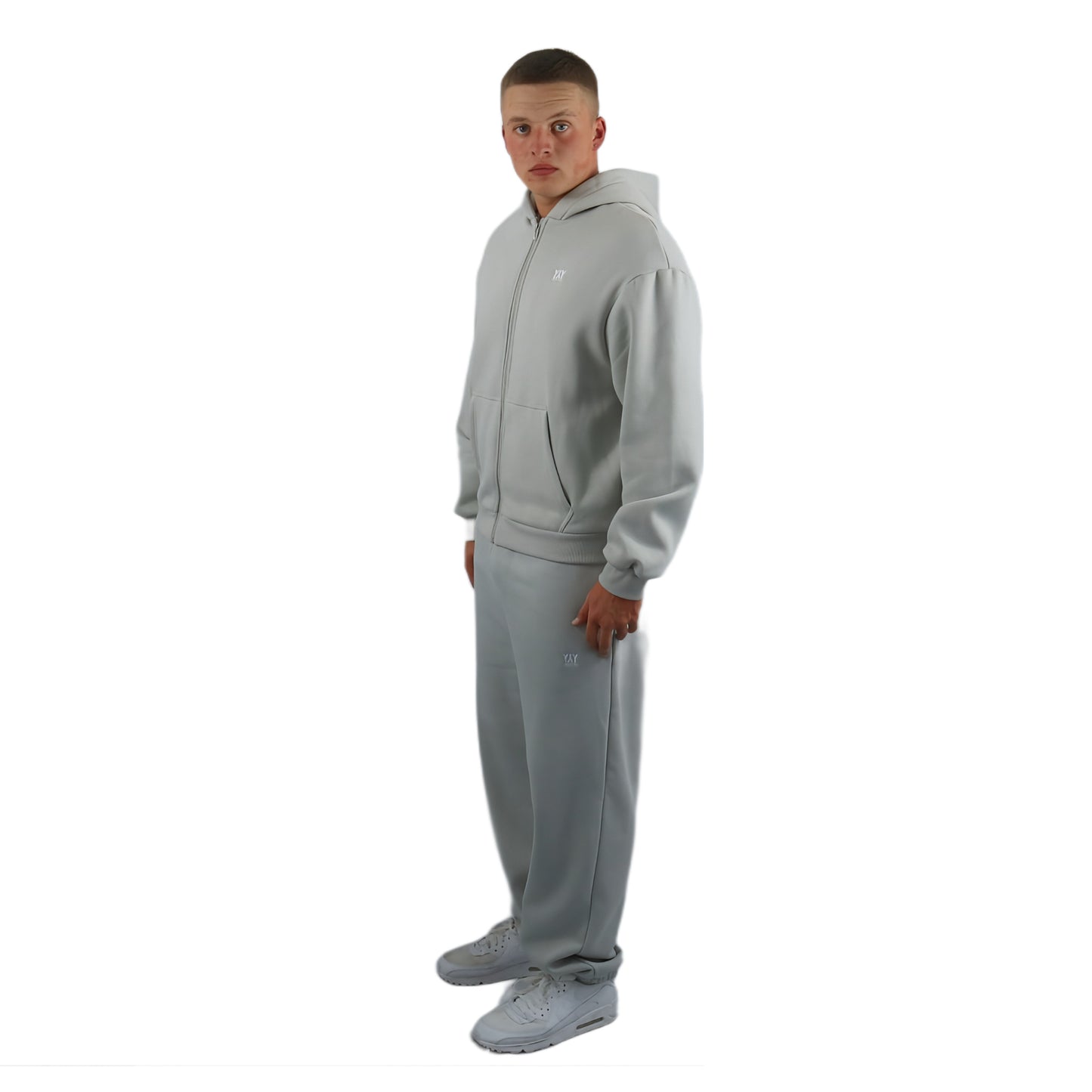 ZIP- HOODIE LIGHT GREY
