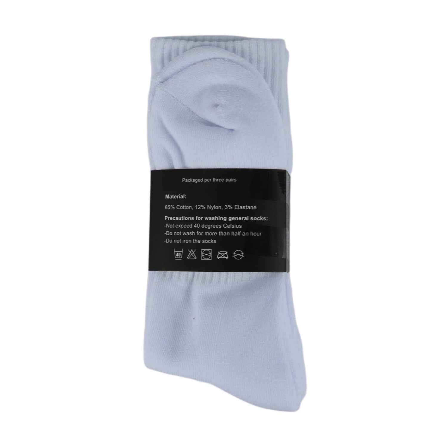 CREW SOCK´s 3er PACK WEISS Gr- 42-46