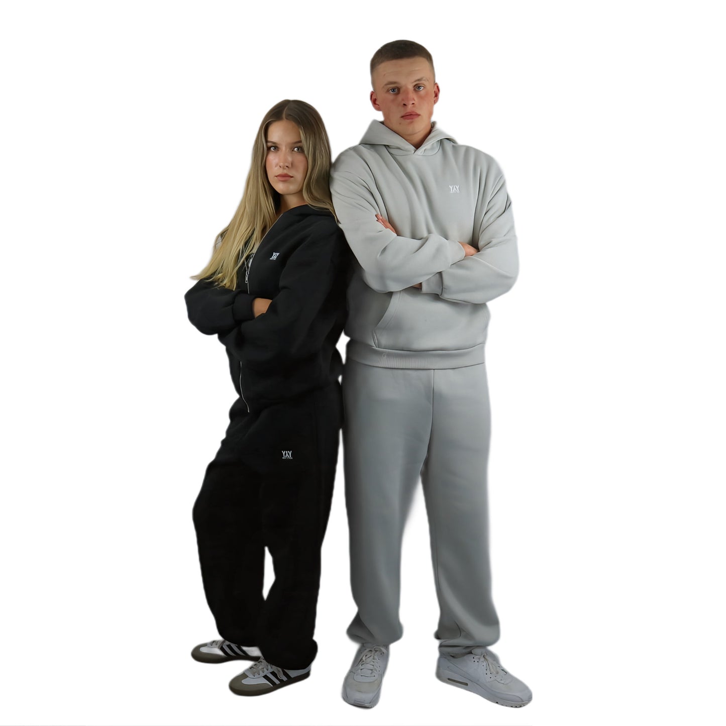 OPEN LEG JOGGER BLACK