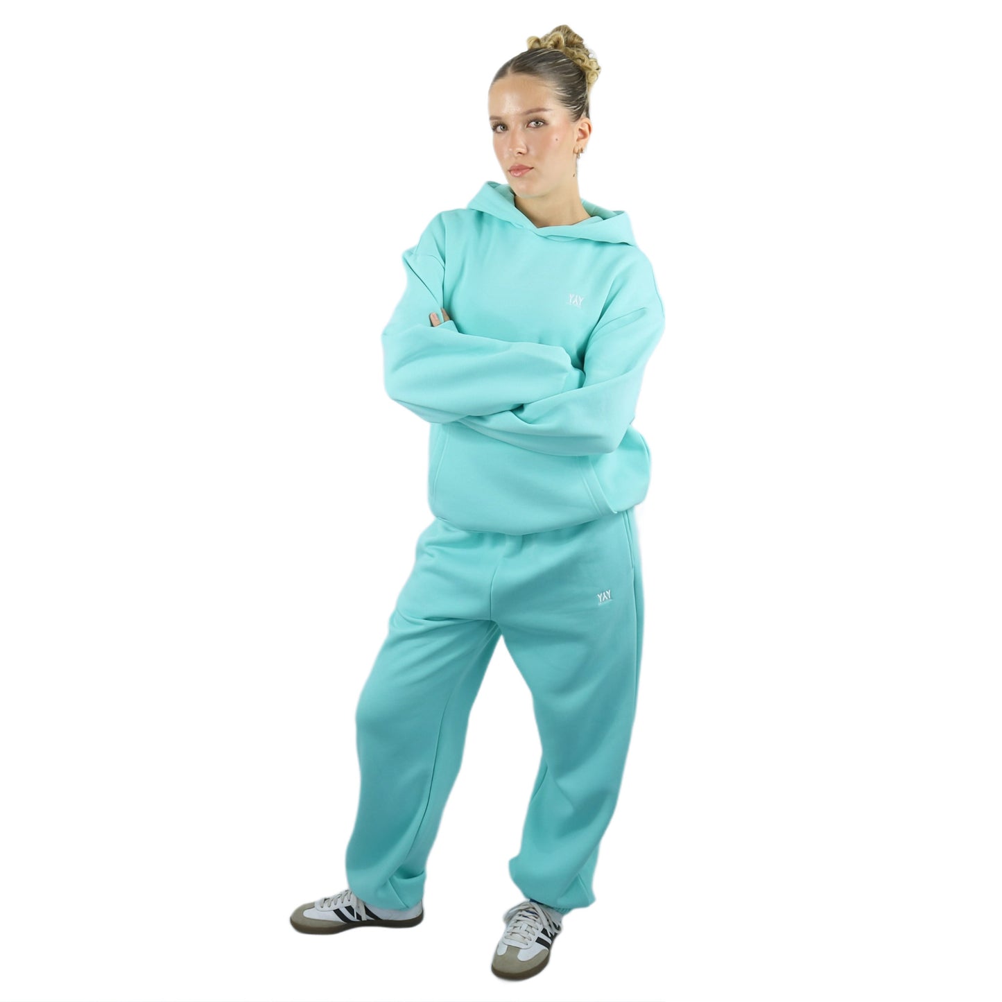 CUFF JOGGER WATER BLUE