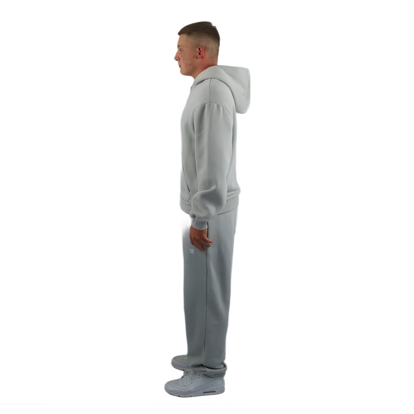 ZIP- HOODIE LIGHT GREY