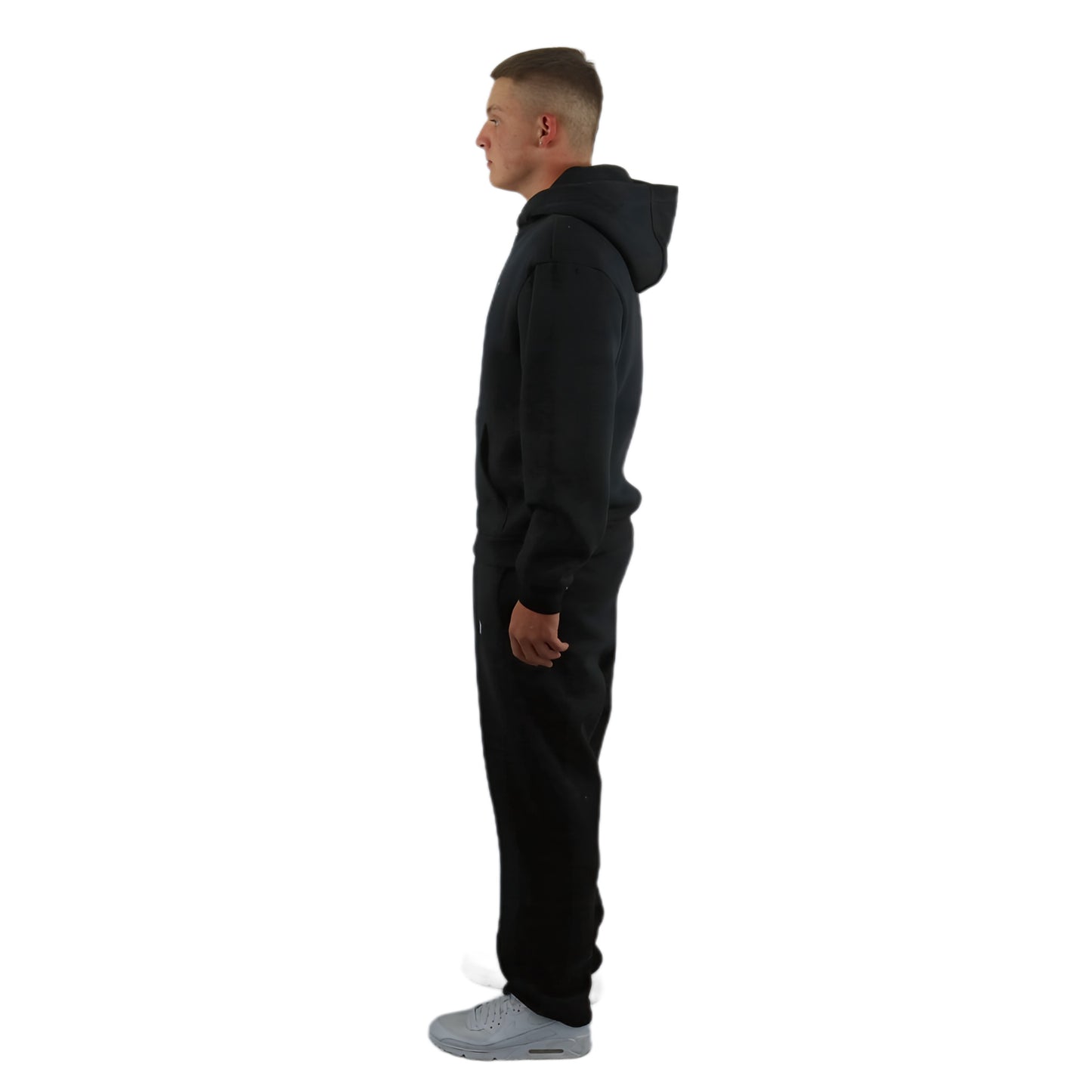 OPEN LEG JOGGER BLACK