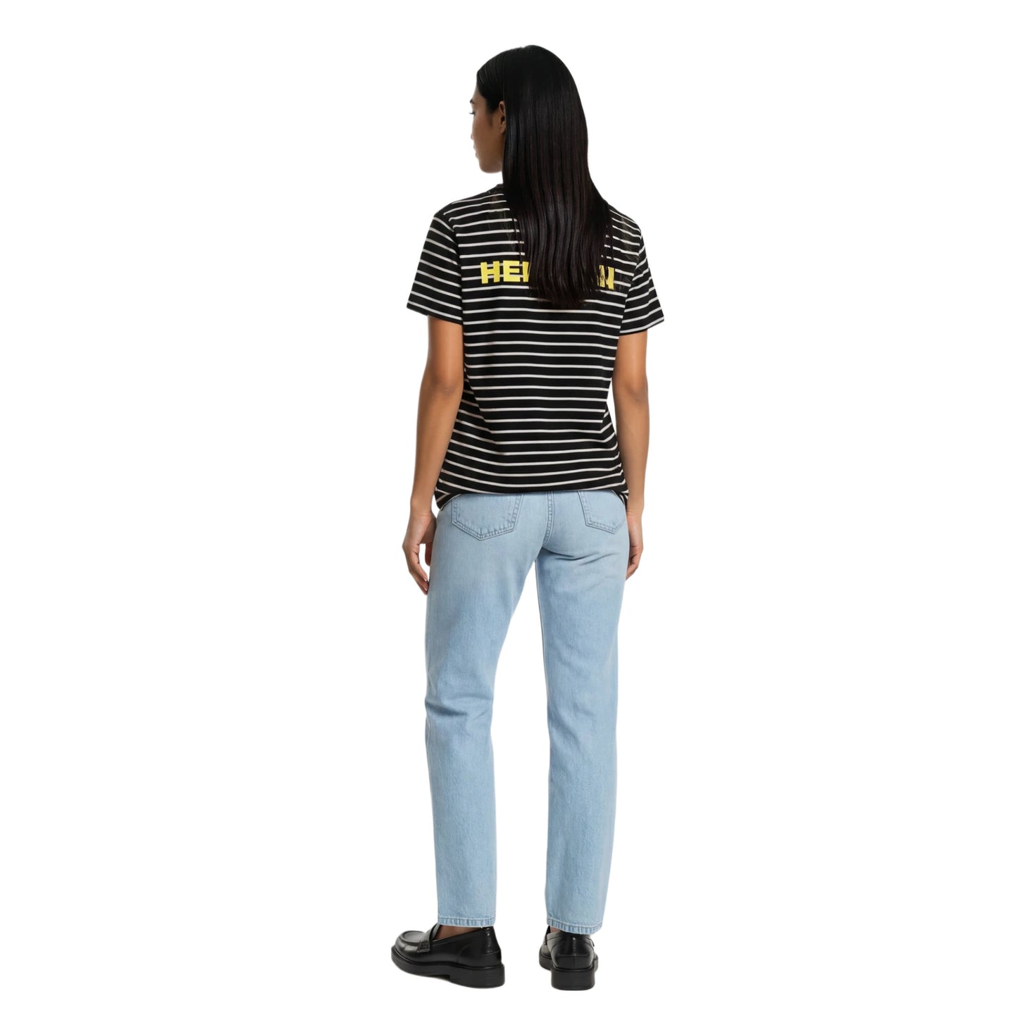 STRIPE TEE NEON YELLOW