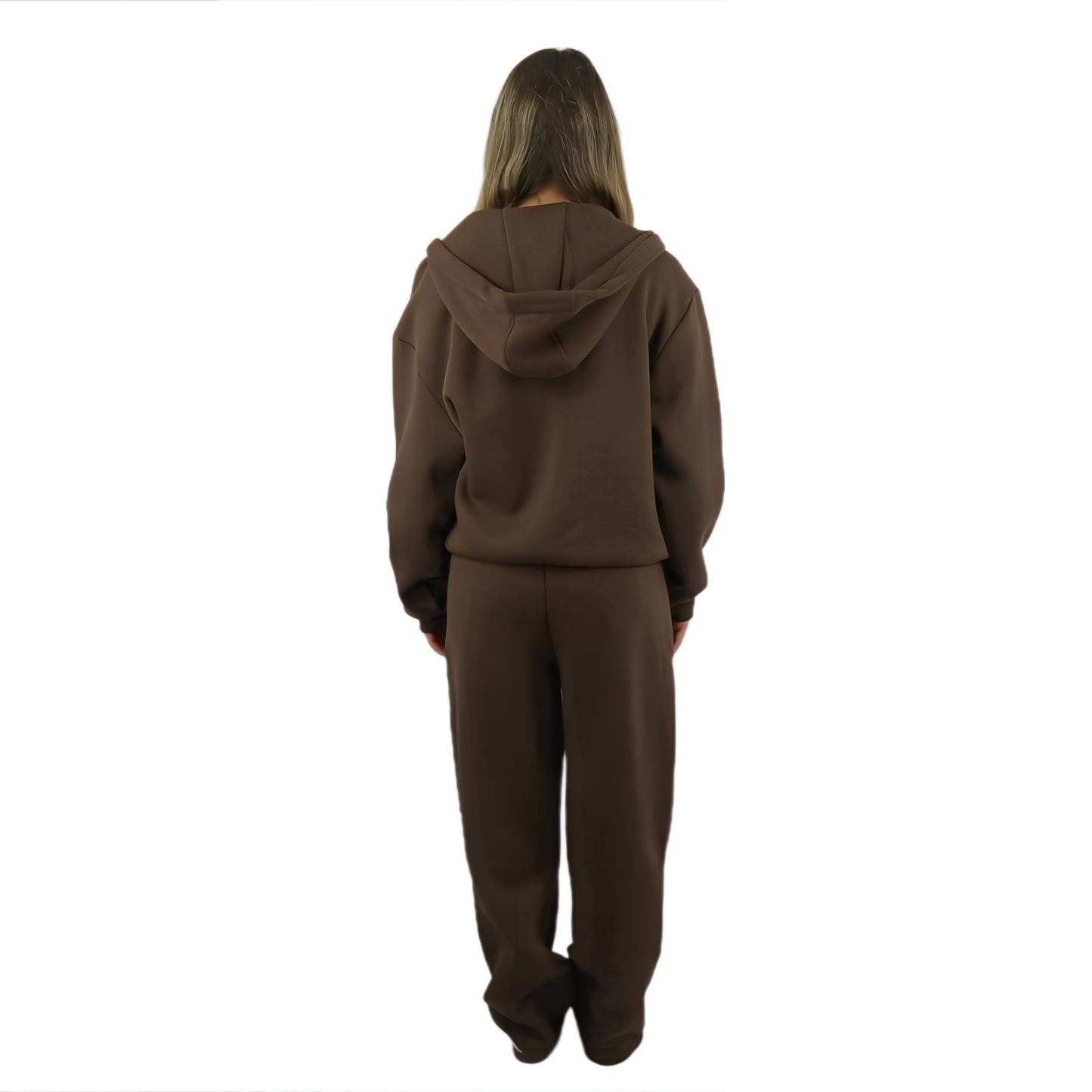 OPEN LEG JOGGER CHOCOLATE BROWN