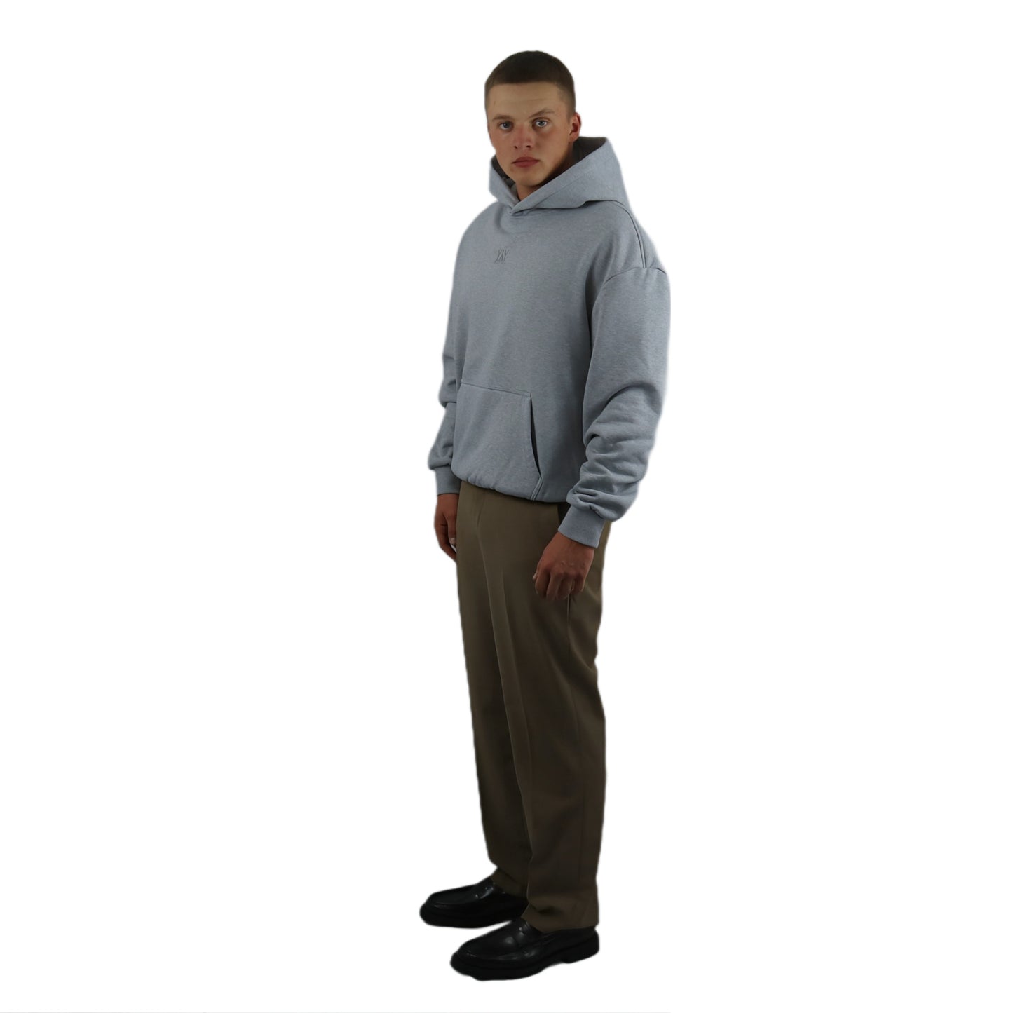 HOODIE X-TRA HEAVY HEATHER GREY