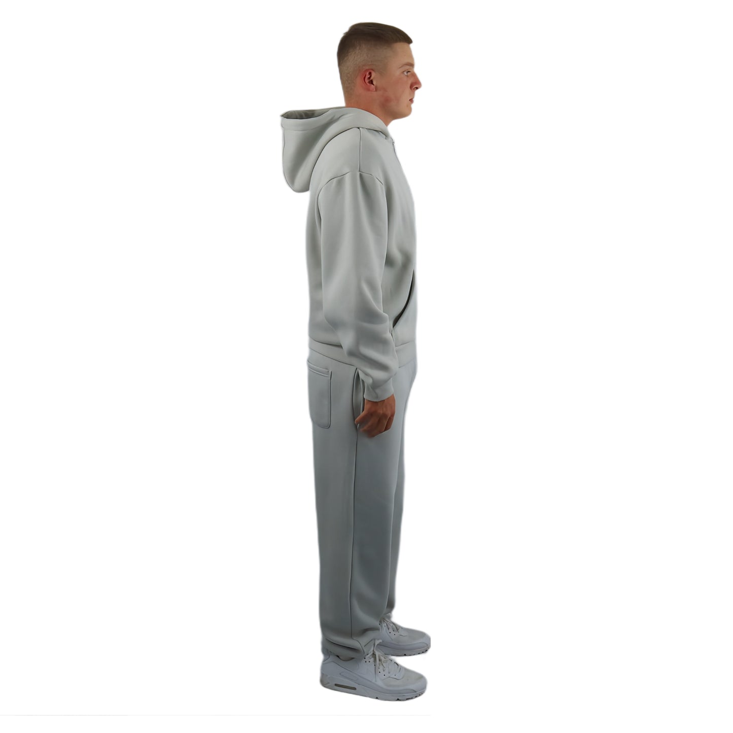 ZIP- HOODIE LIGHT GREY