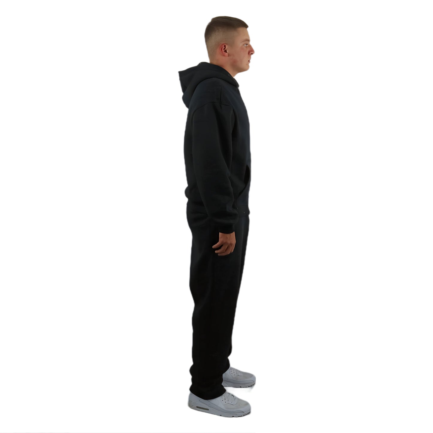 OPEN LEG JOGGER BLACK