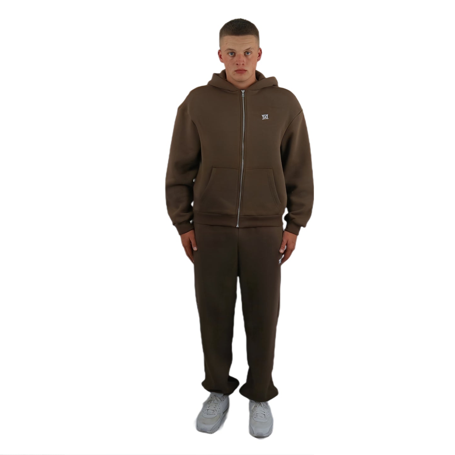 ZIP- HOODIE CHOCOLATE BROWN