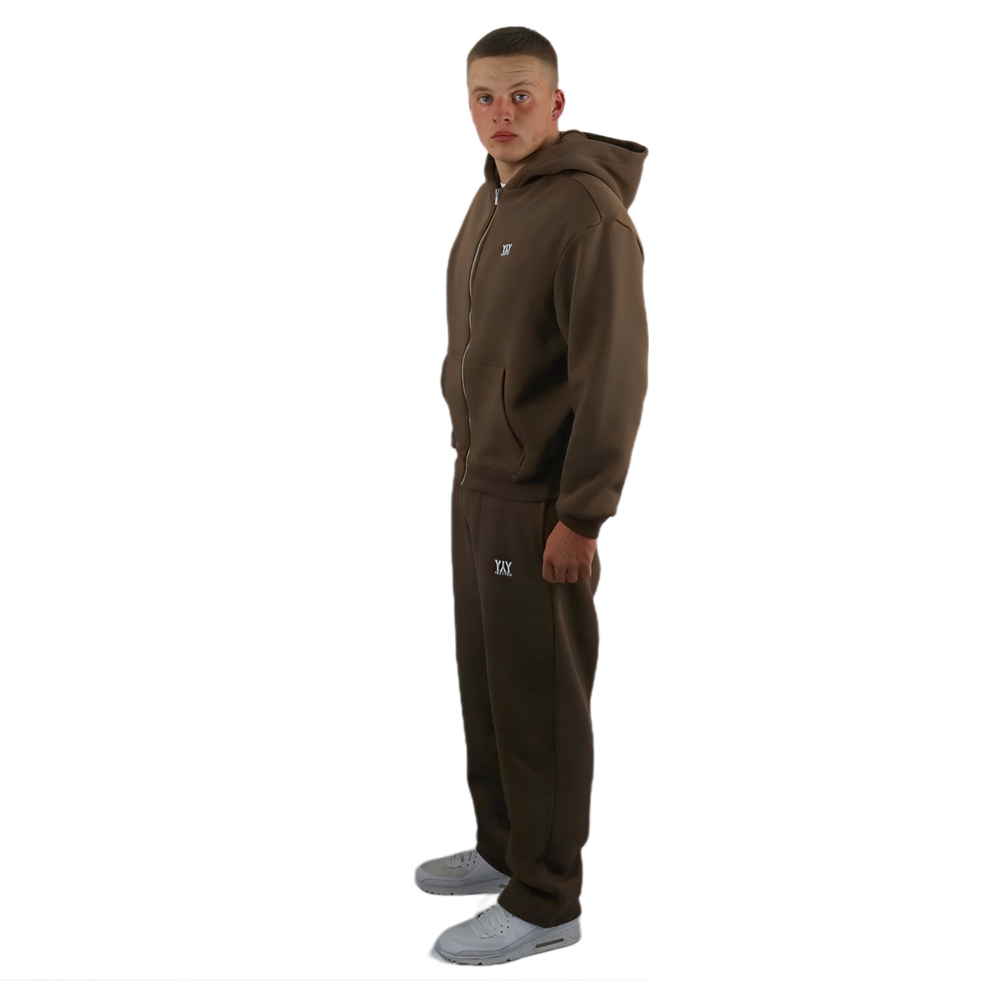 OPEN LEG JOGGER CHOCOLATE BROWN