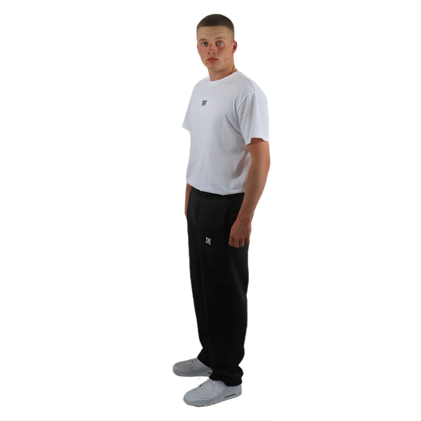 OPEN LEG JOGGER BLACK