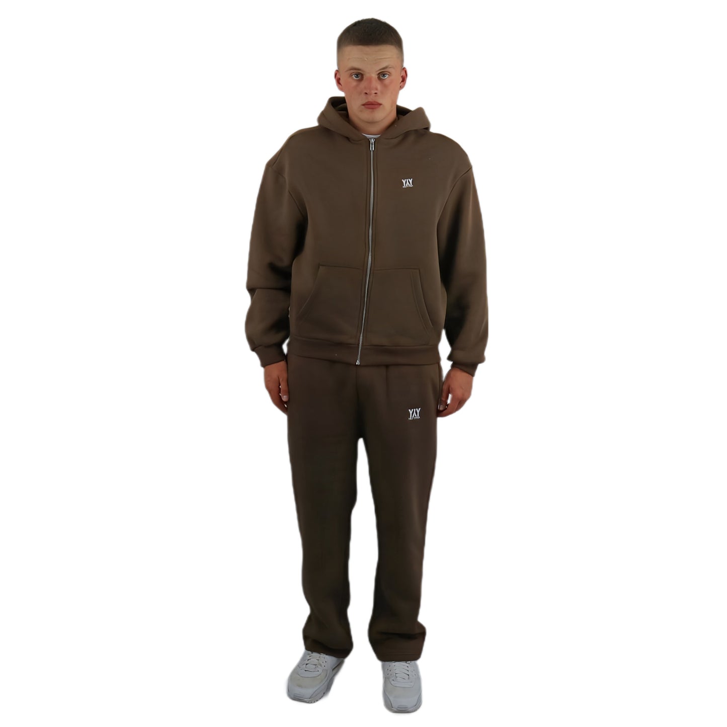 ZIP- HOODIE CHOCOLATE BROWN
