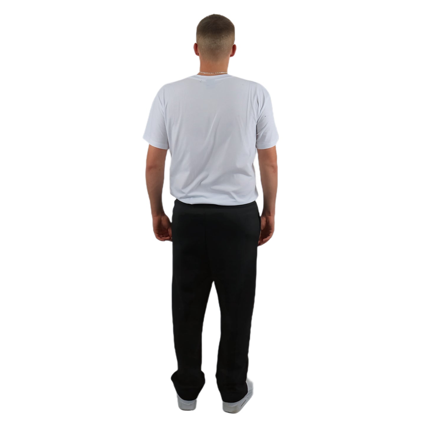 OPEN LEG JOGGER BLACK