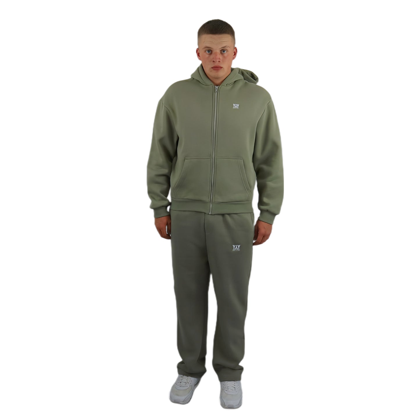 ZIP- HOODIE SOFT OLIVE