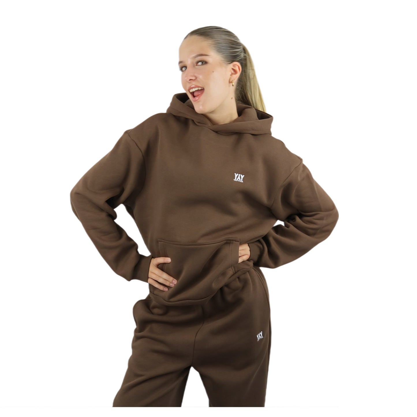 HOODIE CHOCOLATE BROWN
