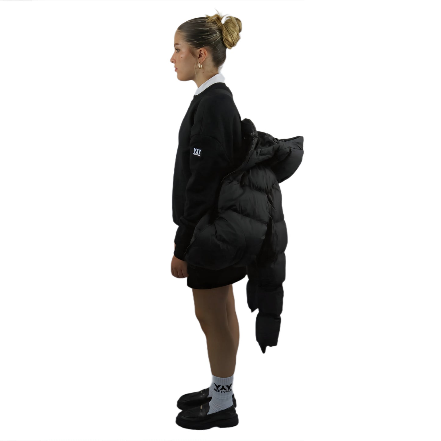 PUFFER OVERSIZE JACKET BLACK