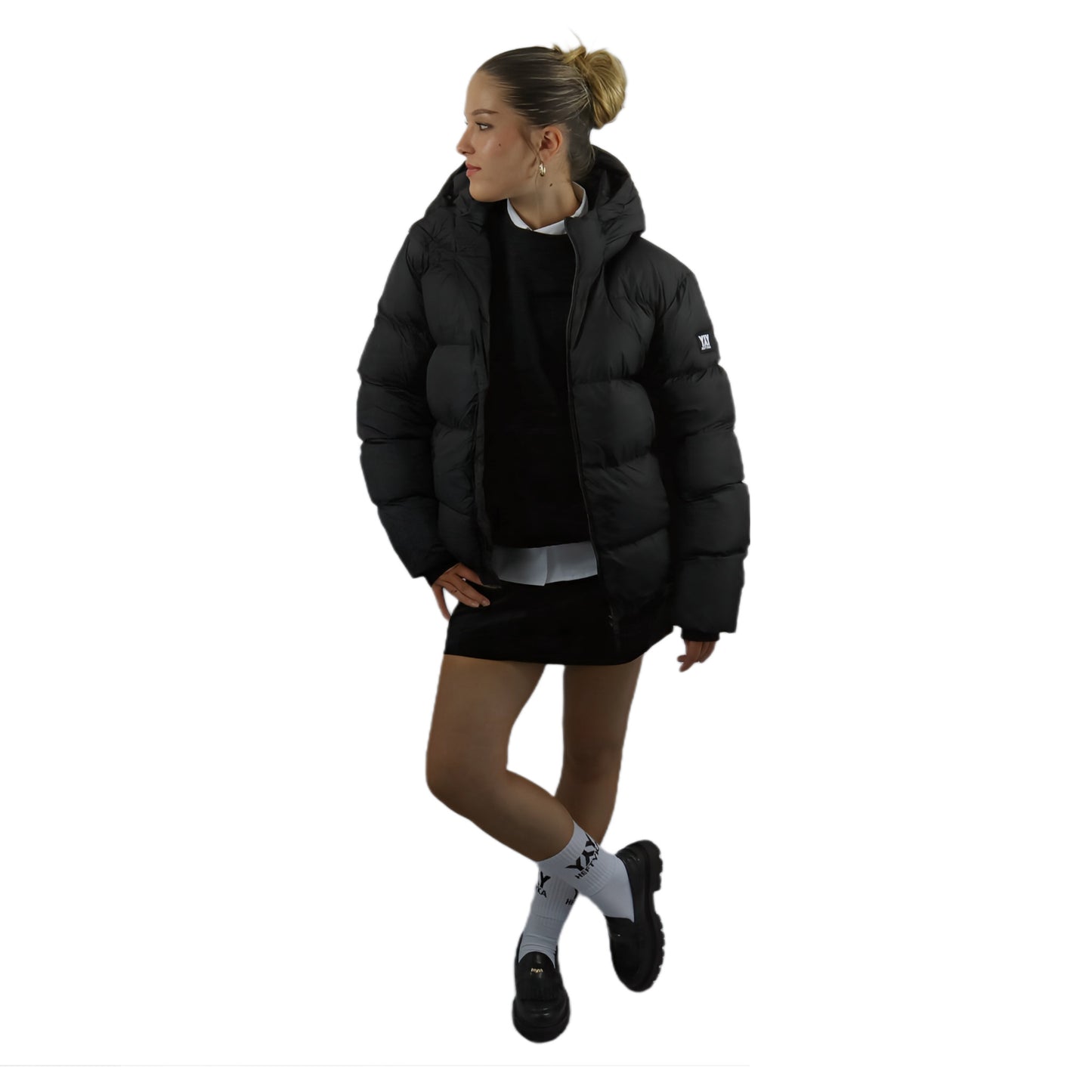 PUFFER OVERSIZE JACKET BLACK