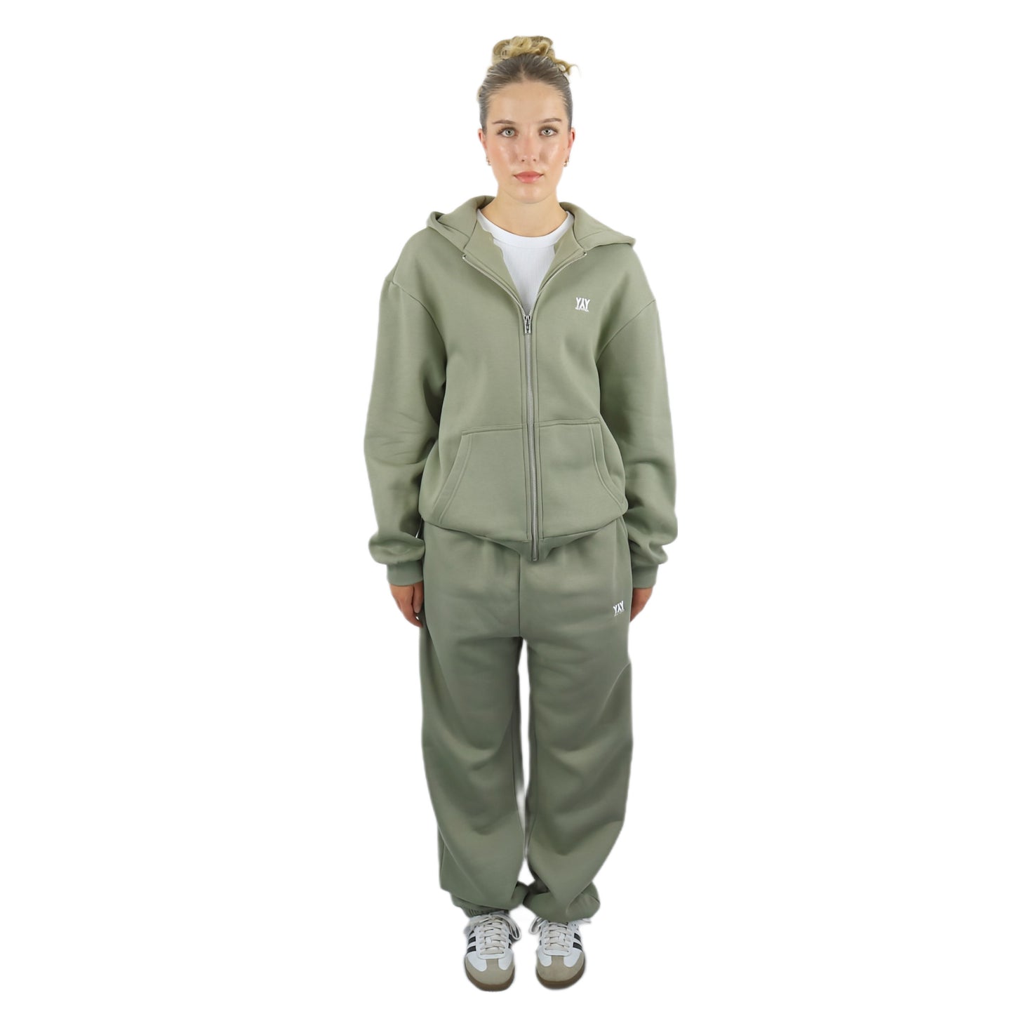ZIP- HOODIE SOFT OLIVE