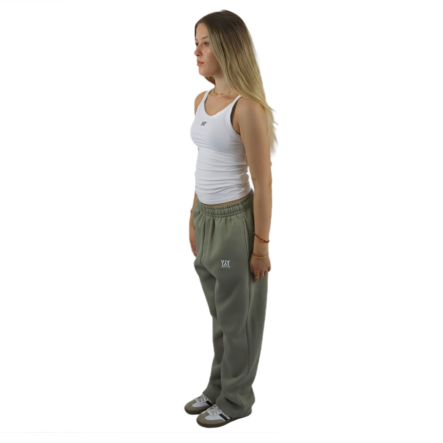 OPEN LEG JOGGER SOFT OLIVE