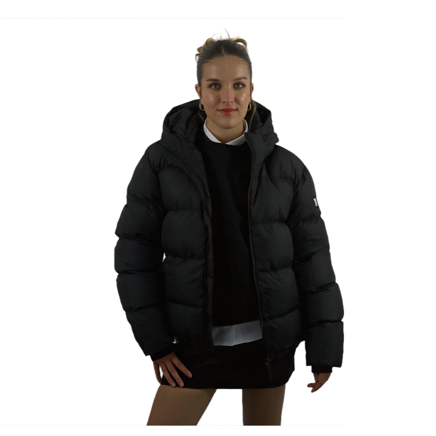 PUFFER OVERSIZE JACKET BLACK
