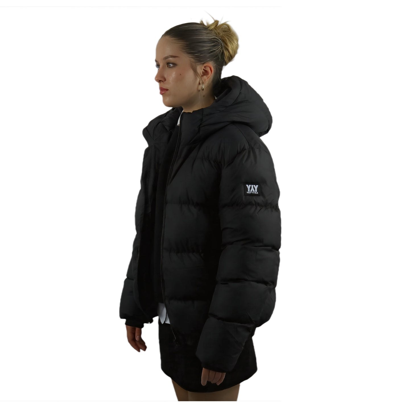 PUFFER OVERSIZE JACKET BLACK