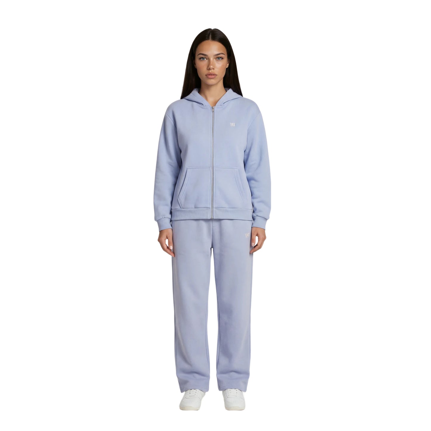OPEN LEG JOGGER SOFT BLUE