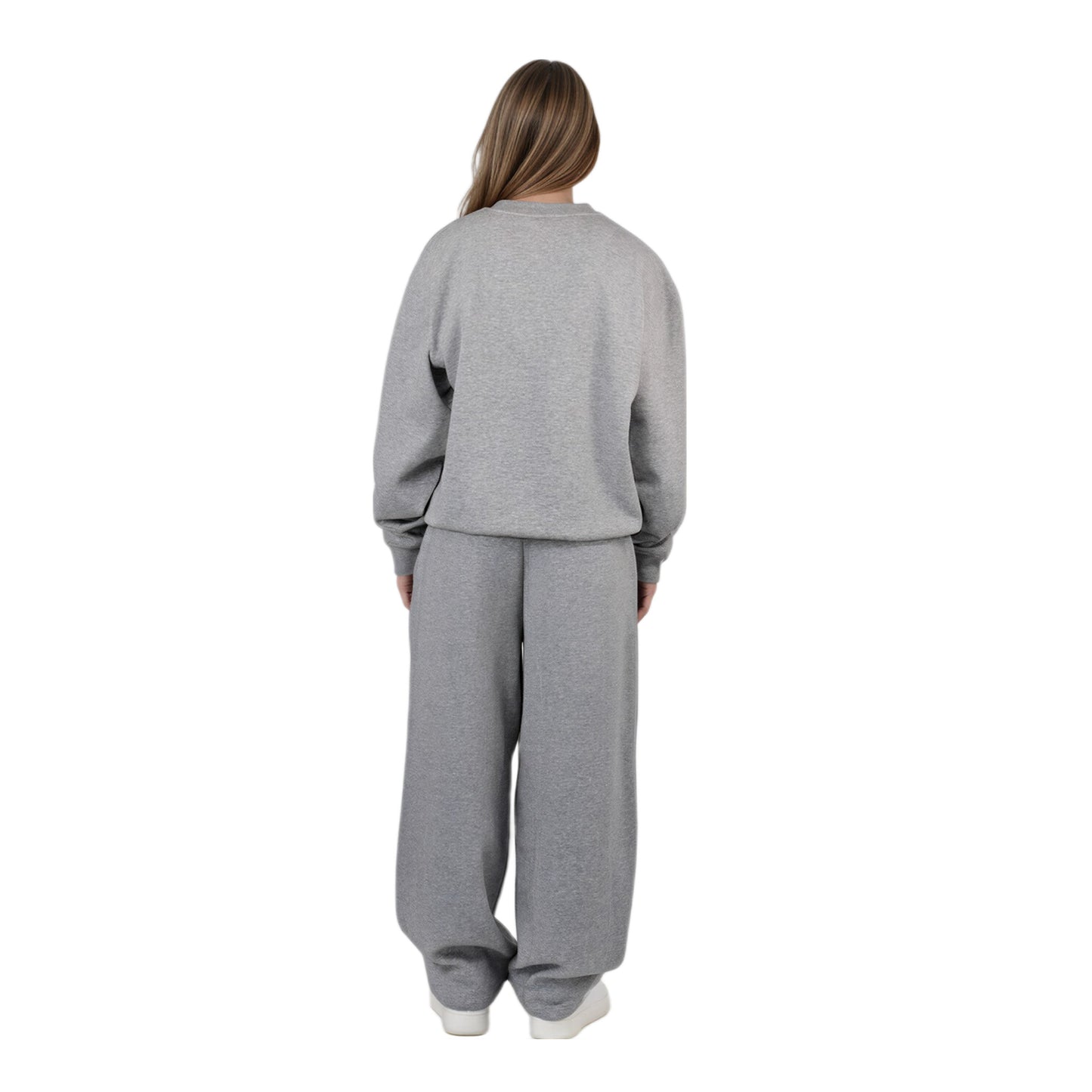 WIDE LEG JOGGER HEATHER GREY