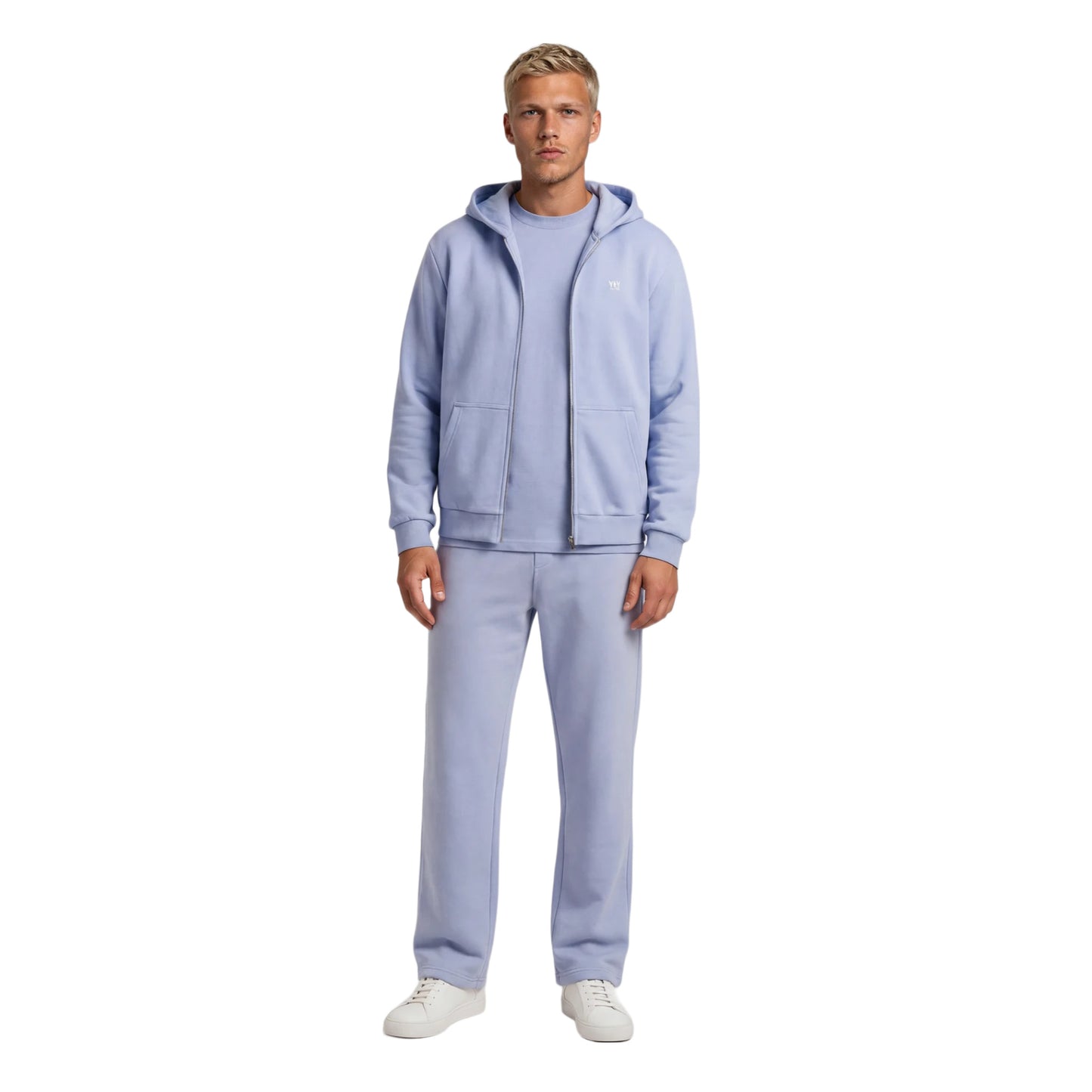 OPEN LEG JOGGER SOFT BLUE
