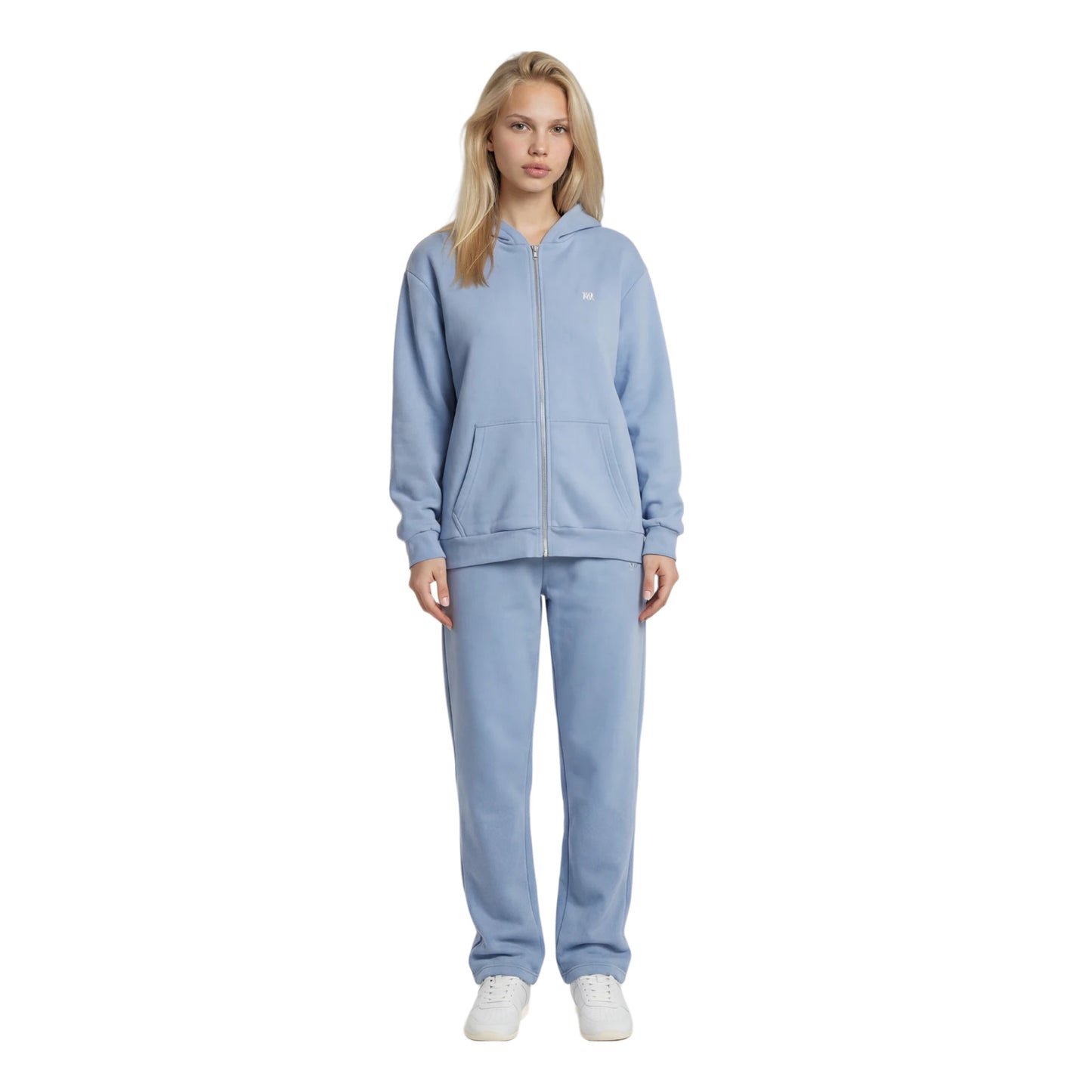 OPEN LEG JOGGER SOFT BLUE