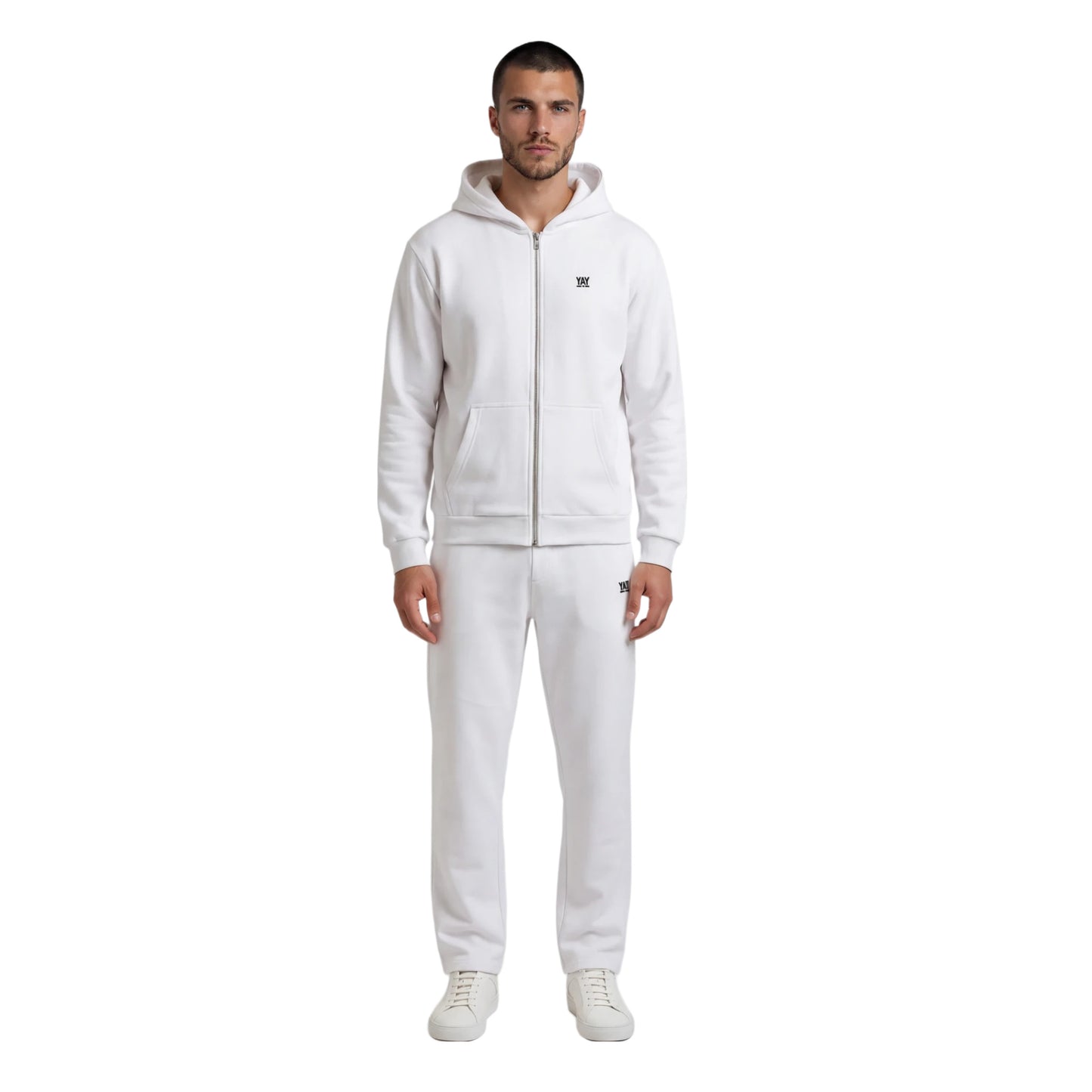 ZIP HOODIE WHITE