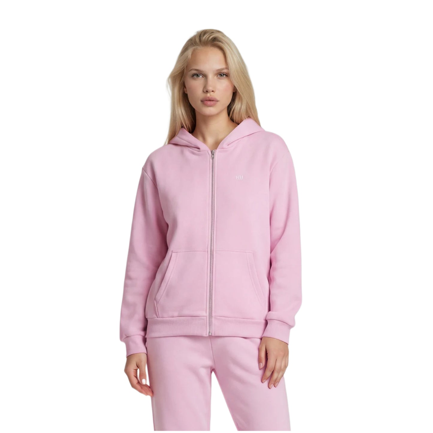 ZIP HOODIE SOFT ROSE