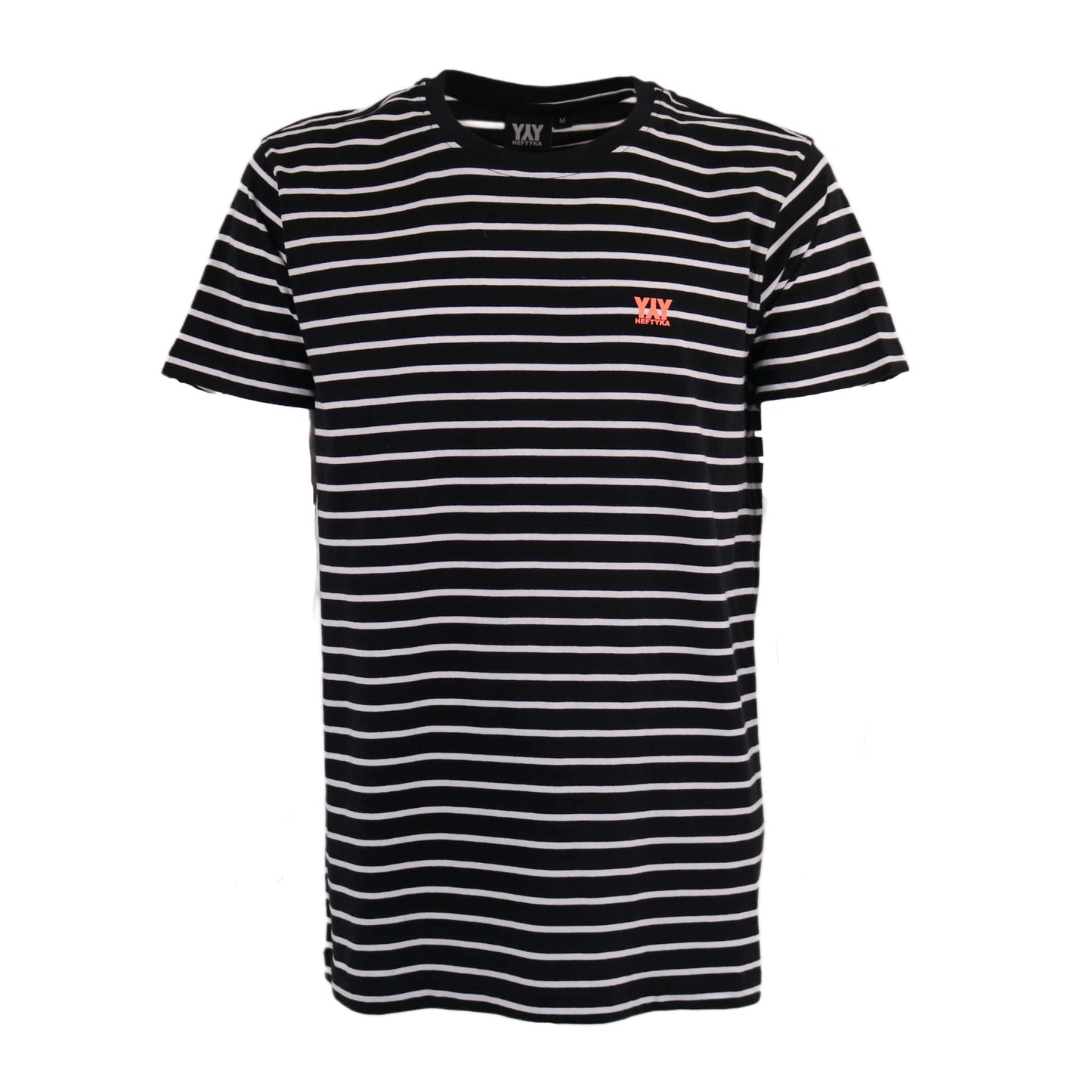 STRIPE TEE NEON ORANGE