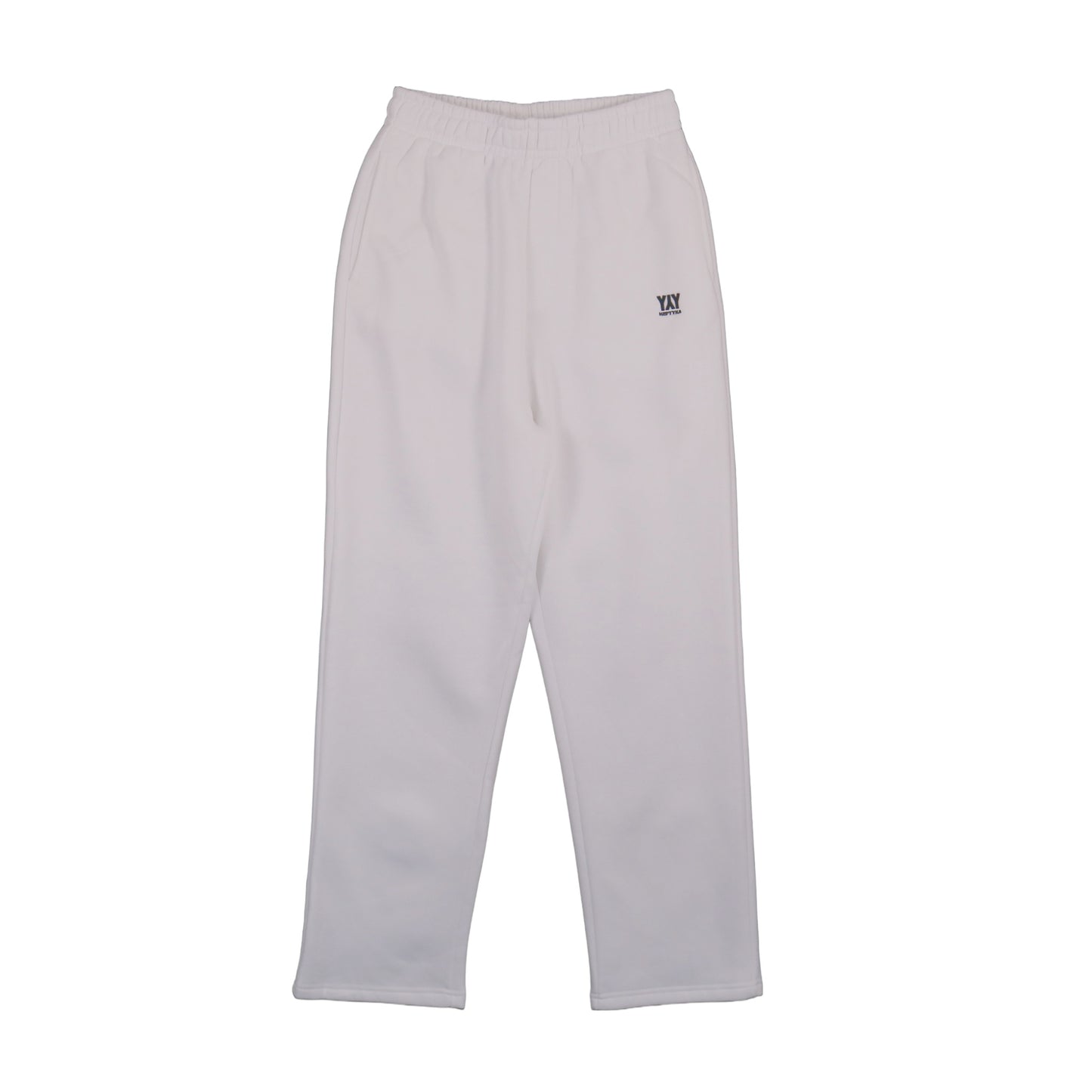 OPEN LEG JOGGER WHITE