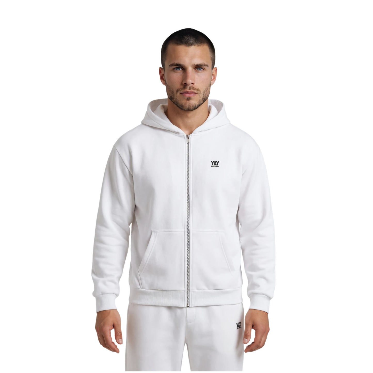 ZIP HOODIE WHITE